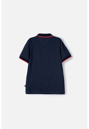 Camiseta De La Nasa Tipo Polo Azul Para Niño 12