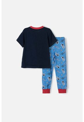 Pijama De La Nasa Con Pantalón Largo Azul Y Rojo Para Niño 2T A 5T 3T