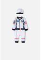 Pijama De La Nasa Manga Larga Blanco Para Bebé Niño 18-24 de NASA