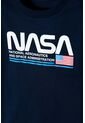 Camiseta Nasa Manga Corta Azul Oscuro Para Niño 2T A 5T 5T de NASA