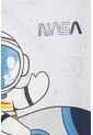 Conjunto De La Nasa Con Pantalón Largo Blanco Y Azul Para Niño 2T A 5T 3T de NASA