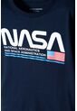 Camiseta Nasa Manga Corta Azul Para Niño 8 de NASA