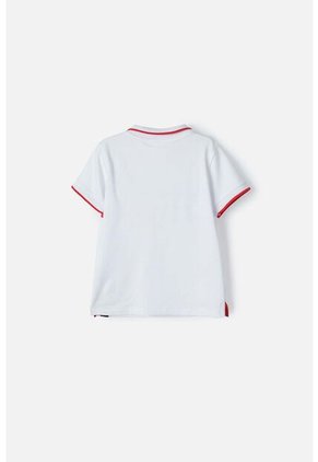 Camiseta Tipo Polo Nasa Blanco Para Niño 2T A 5T 4T