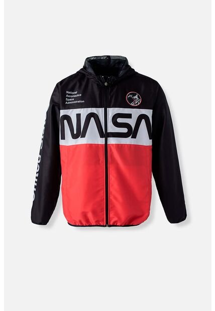 Chaqueta De La Nasa Multicolor Con Cierre Para Hombre XL