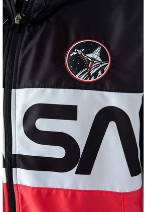 Chaqueta De La Nasa Multicolor Con Cierre Para Hombre XL