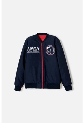 Chaqueta De La Nasa Con Cierre Azul Para Niño 12