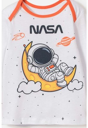 Pijama De La Nasa Con Pantalón Largo Multicolor Para Bebé Niño 6-9