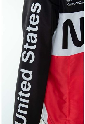 Chaqueta De La Nasa Multicolor Con Cierre Para Hombre L