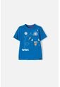 Camiseta De Nasa Manga Corta Azul Para Niño 2T A 5T 2T de NASA