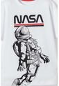 Camiseta De La Nasa Manga Corta Blanco Para Niño 10 de NASA