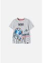 Camiseta De La Nasa Gris Manga Corta Para Niño 2T A 5T de NASA