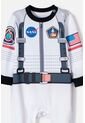 Pijama De La Nasa Manga Larga Blanco Para Bebé Niño 9-12 de NASA