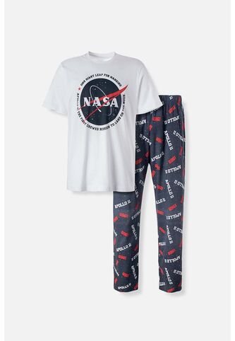 Pijama De Nasa Con Pantalón Largo Para Hombre M NASA