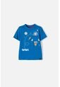 Camiseta De Nasa Manga Corta Azul Para Niño 2T A 5T 5T de NASA