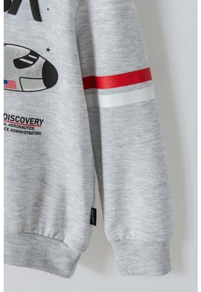 Buzo De La Nasa Con Capucha Gris Para Niño 2T A 5T 5T