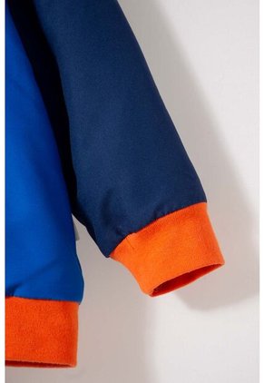 Chaqueta De La Nasa Con Cierre Azul Y Naranja Para Bebé Niño 6-9