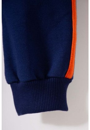 Conjunto De La Nasa Con Pantalón Largo Naranja Y Azul Para Bebé Niño 9-12