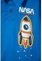 Camiseta Tipo Polo De La Nasa Azul Para Niño 2T A 5T 5T de NASA