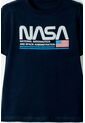 Camiseta Nasa Manga Corta Azul Oscuro Para Niño 2T A 5T 4T de NASA