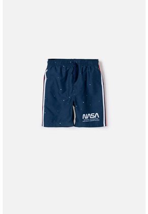 Pantaloneta De Baño De Nasa Azul Para Niño 12