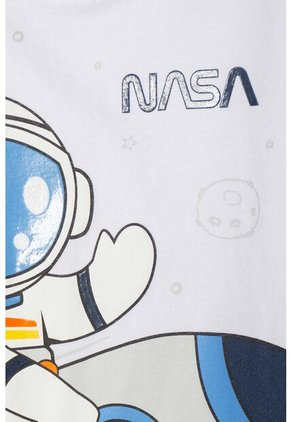 Conjunto De La Nasa Con Pantalón Largo Blanco Y Azul Para Niño 2T A 5T 2T