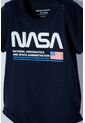 Body De La Nasa Azul Manga Corta Para Bebé Niño 6-9 de NASA