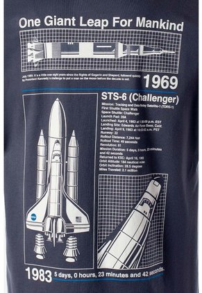 Camiseta De Nasa Regular Fit Para Hombre XS