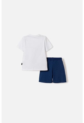 Conjunto De La Nasa Con Pantalón Corto Blanco Y Azul Para Niño 2T A 5T 3T