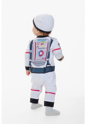 Pijama De La Nasa Manga Larga Blanco Para Bebé Niño 6-9