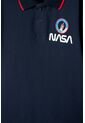 Camiseta De La Nasa Tipo Polo Azul Para Niño 12 de NASA