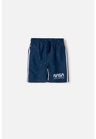 Pantaloneta De Baño De Nasa Azul Para Niño 14 NASA