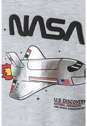 Buzo De La Nasa Con Capucha Gris Para Niño 2T A 5T 3T