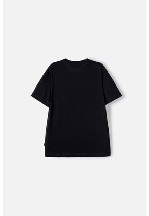 Camiseta De La Nasa Manga Corta Negro Para Niño 12