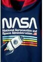Buzo De La Nasa Con Capucha Azul Y Rojo Para Niño 2T A 5T 2T de NASA