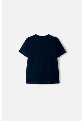 Camiseta Nasa Manga Corta Azul Oscuro Para Niño 2T A 5T 3T