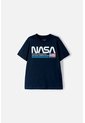 Camiseta Nasa Manga Corta Azul Para Niño 6 de NASA