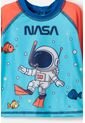 Conjunto De Baño De La Nasa Azul Y Naranja Para Bebé Niño 9-12 de NASA
