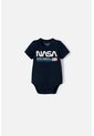 Body De La Nasa Azul Manga Corta Para Bebé Niño 18-24 de NASA