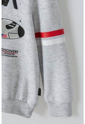 Buzo De La Nasa Con Capucha Gris Para Niño 2T A 5T 4T