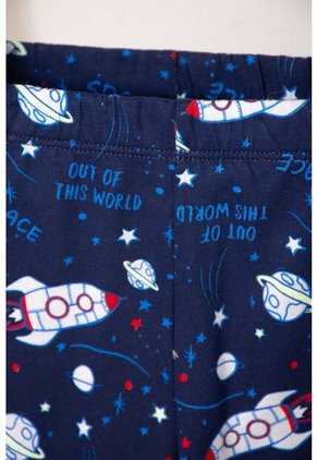 Pijama De La Nasa Con Pantalón Largo Blanco Y Azul Para Niño 2T A 5T 2T