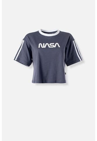 Camiseta De Nasa Boxy Fit Para Mujer M NASA