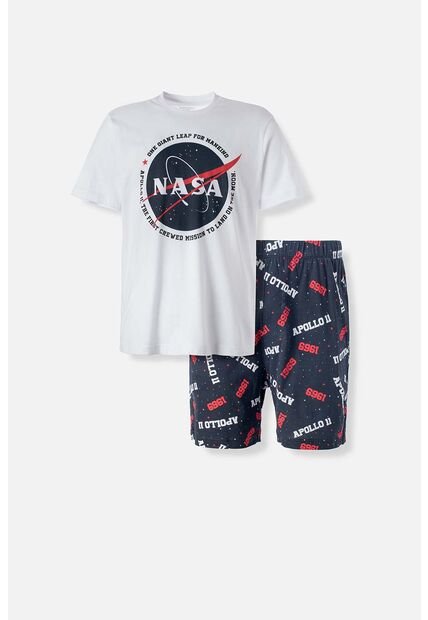 Pijama De Nasa Con Pantalón Corto Para Hombre XL
