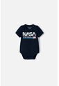 Body De La Nasa Azul Manga Corta Para Bebé Niño 12-18 de NASA