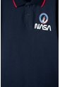 Camiseta De La Nasa Tipo Polo Azul Para Niño 6 de NASA