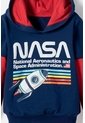 Buzo De La Nasa Con Capucha Azul Y Rojo Para Niño 2T A 5T 5T de NASA