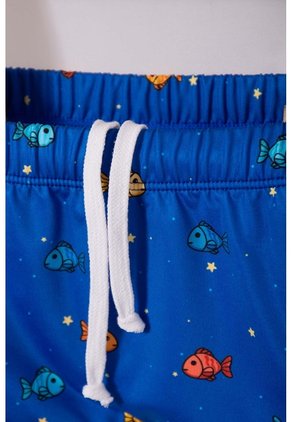 Conjunto De Baño De La Nasa Azul Y Naranja Para Bebé Niño 9-12