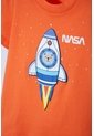 Conjunto De La Nasa Con Pantalón Largo Naranja Y Azul Para Bebé Niño 12-18 de NASA