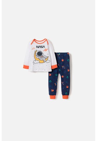 Pijama De La Nasa Con Pantalón Largo Multicolor Para Bebé Niño 9-12 NASA