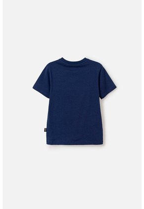 Camiseta De Nasa Manga Corta Azul Para Niño 2T A 5T 4T