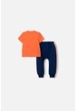 Conjunto De La Nasa Con Pantalón Largo Naranja Y Azul Para Bebé Niño 12-18 de NASA